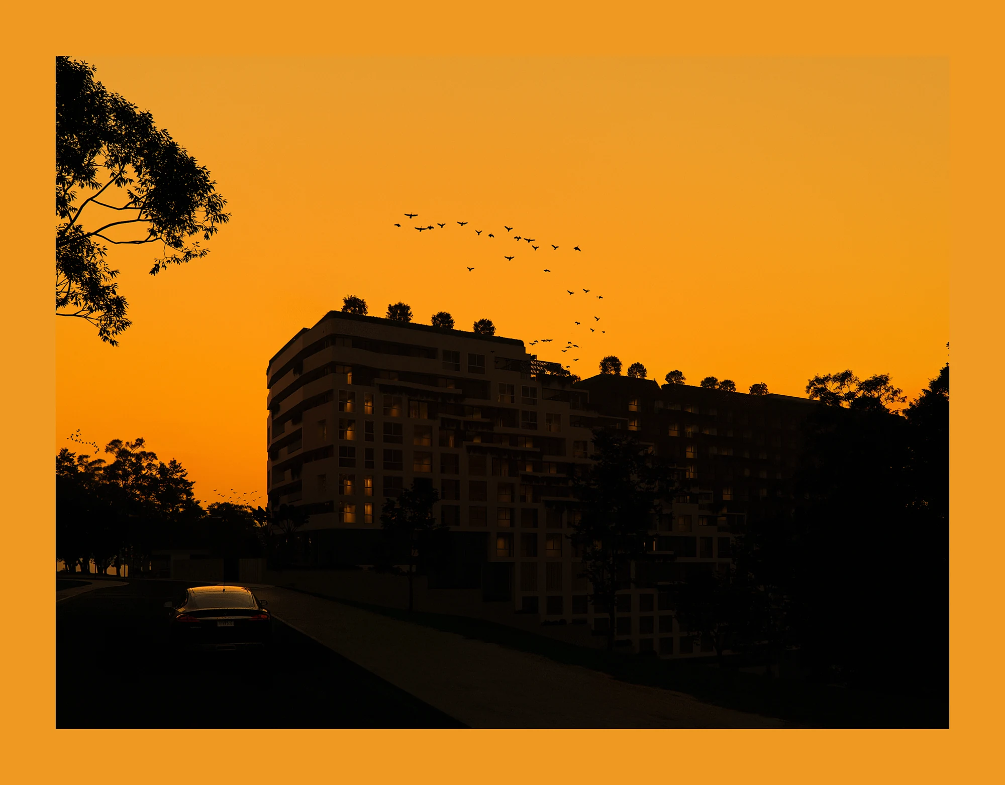 Architectural exterior visualisation by ThinkLab