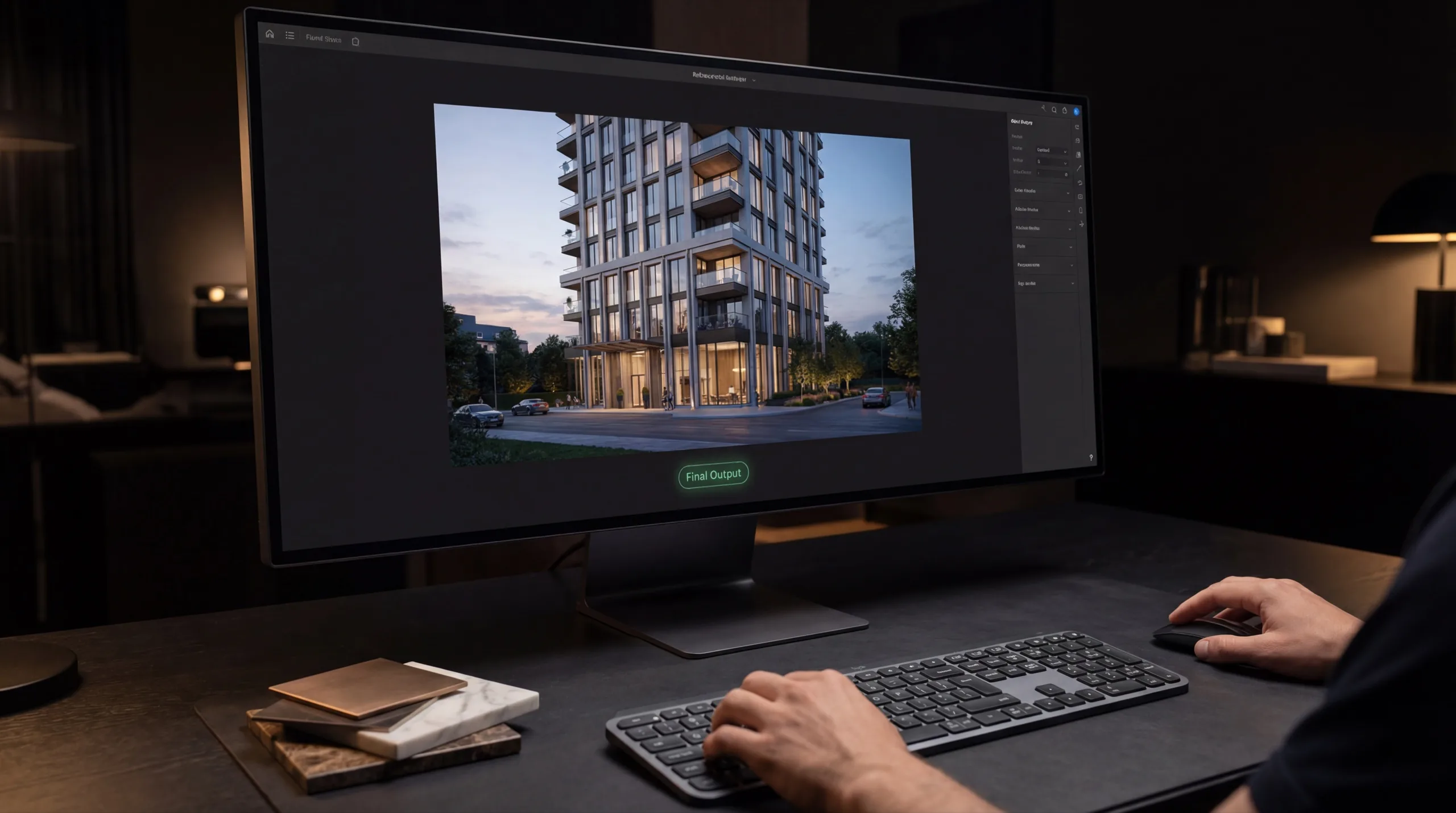 Masterpiece delivery stage - final high-resolution photorealistic visual assets with hyper-detailed polish and market-ready presentation